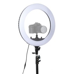 Lampe de poche à retardateur à DEL avec anneau de retardateur pour photographie, prise d ancrage 18 pouces, sans support