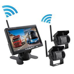 PZ607-W-D2 Moniteur de voiture de recul inversé sans fil numérique audio et vidéo de 7,0 pouces