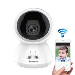 Anpwoo AP005 2.0MP 1080P 1 / 2,7 pouces CMOS HD WiFi Caméra IP, Détection de mouvement / Vision nocturne (Blanc)