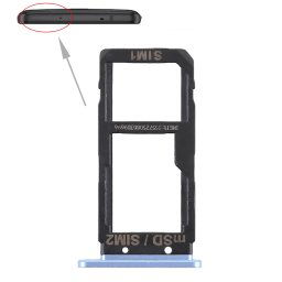Plateau pour carte SIM + Plateau pour carte SIM / Plateau pour carte Micro SD pour HTC U Ultra (Bleu)