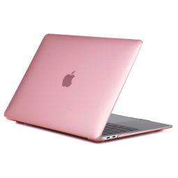 Housse de protection en cristal pour ordinateur portable pour MacBook Air 13,3 pouces A1932 (2018) (rose)