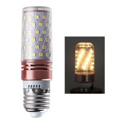 16W-E27 3 PCS Aucun bulbe d'ampoule de bougie de maïs en scintillement, couleur de la lumière: style de la maison de lumière chaude