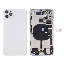 Assemblage du couvercle arrière de la batterie (avec touches latérales et bouton d'alimentation + bouton de volume Câble flexible et module de charge sans fil et moteur et port de charge et haut-parleur et plateau de