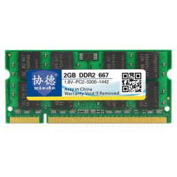 XIEDE X025 DDR2 667 MHz 2 Go Module de mémoire RAM à compatibilité totale avec ordinateur portable