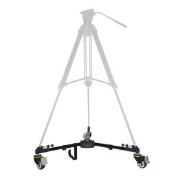 Kingjoy VX-600D base de poulie de trépied de roue de pied de caméra d appareil-photo d alliage d aluminium