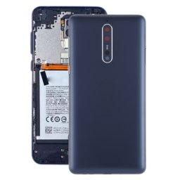 Cache arrière de batterie avec objectif et touches latérales pour Nokia 8 / N8 TA-1012 TA-1004 TA-1052 (Bleu)