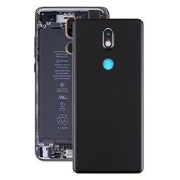 Cache arrière de batterie avec objectif d appareil photo pour Nokia 7 TA-1041 (noir)