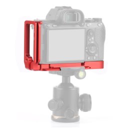 Support de base de support de plaque en L à dégagement rapide 1/4 "PULUZ pour Sony A9 (ILCE-9) / A7 III / A7R III (rouge)