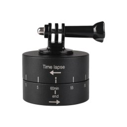 Rotation automatique à 360 degrés Adaptateur principal de trépied pour stabilisateur en accéléré pour GoPro (noir)