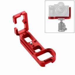 Support de base de support de plaque L Quick Release PULUZ 1/4 "pour Sony A7R / A7S / A7R2 / A7M2 / A7S2 (rouge)