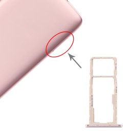 Plateau pour carte SIM + Plateau pour carte SIM + Plateau pour carte Micro SD pour Asus Zenfone Live L1 ZA550KL X00RD (Or)