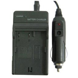 Chargeur de batterie appareil photo numérique pour FUJI FNP150 (noir)