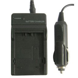 Chargeur de batterie appareil photo numérique pour Panasonic BLB13 (noir)