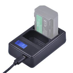 Chargeur de batterie affichage canal LCD numérique double canal avec port USB pour batterie Sony NP-FZ100, compatible avec Sony A9 (ILCE-9)