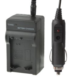 Chargeur de voiture pour appareil photo numérique pour Sony FW50 (noir)