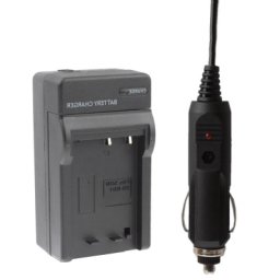 Chargeur de voiture pour appareil photo numérique pour Sony DB-BD1 (noir)
