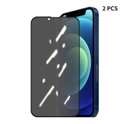 2 PCS ENKAY HAT-Prince Couverture complète 28 degrés Protection d'écran de confidentialité Protecteur de verre trempé anti-espion pour iPhone 13/13 Pro