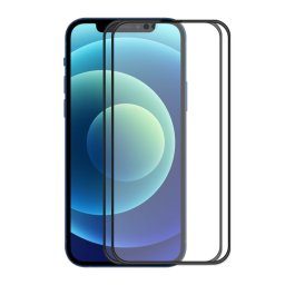 2 PCS Enkay Hat-Prince Anti-goutte Plein Glue Verre Trempé Plein écran Protecteur anti-automne pour iPhone 13/13 Pro