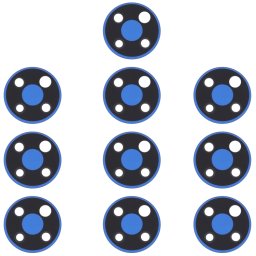 10 PCS Camera Lens Cover pour Nokia 8.3