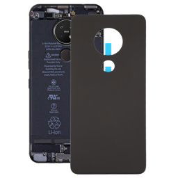 Cache arrière de la batterie pour Nokia 7.2 / 6.2 TA-1196 / TA-1198 / TA-1200 / TA-1187 / TA-1201 (noir givré)