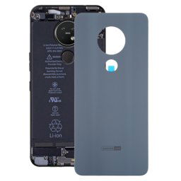 Cache arrière de la batterie pour Nokia 7.2 / 6.2 TA-1196 / TA-1198 / TA-1200 / TA-1187 / TA-1201 (argent givré)