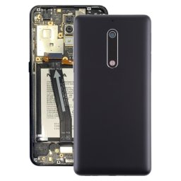 Couvercle arrière de la batterie avec bouton d'alimentation et de volume Câble flexible et couvercle de l'objectif de l'appareil photo pour Nokia 5 TA-1024 TA-1027 TA-1044 TA-1053 (Noir)