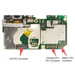 Connecteur FPC d'écran tactile d'affichage à cristaux liquides de carte mère de 10 PCS pour Huawei P Smart / Enjoy 7S