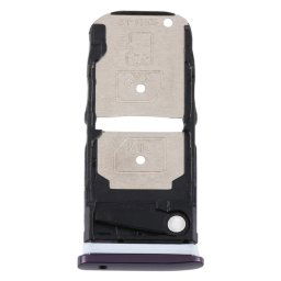 Plateau pour carte SIM + Plateau pour carte SIM / Plateau pour carte Micro SD pour Motorola One Zoom (Violet)