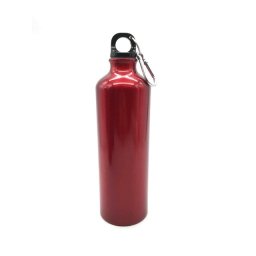 Bouteille d'eau pour sports de plein air en aluminium Bouteille d'eau portative pour alpinisme, capacité: 400 ml (rouge)