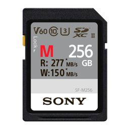 Sony SDXC M series 256GB Class UHS-II 10 U3 V60