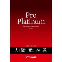 Canon PT-101 A 3, 20 feuilles Papier Photo Pro Platinum 300g