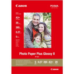 Canon PP-201 A 3+ 20 f. 265 g Photo Paper Plus Glossy II