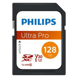 Philips SDXC Card 128GB Class 10 UHS-I U3 V30 A1