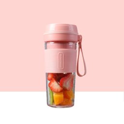FS1300 Mini Juicer Home Portable Machine de cuisson Student Juice Coupe Juicer, Couleur: Cherry Blossom Qua lame