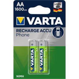 1x2 Varta Accu Professional Accu NiMH 1600 mAh AA Phone Power