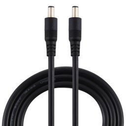 Fiche d'alimentation CC 8A 5,5 x 2,1 mm Câble de connecteur adaptateur mâle à mâle (noir)
