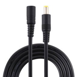 8A 5.5 x Câble d'alimentation CC femelle à 2,5 mm à mâle, longueur de câble: 10m (noir)