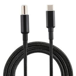 PD 100W 7,4 x 0,6 mm mâle vers USB-C / Type-C câble de charge d'alimentation en nylon mâle pour Dell, longueur du câble: 1,7 m