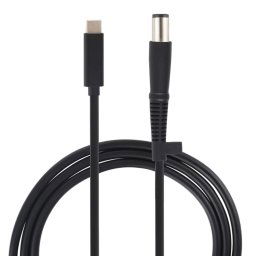 Câble de charge USB-C / Type-C vers 7,4 x 0,6 mm pour ordinateur portable, longueur du câble: environ 1,5 m (noir)
