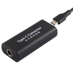 Adaptateur de connecteur d'alimentation femelle DC 7,4 x 0,6 mm vers USB-C / Type-C femelle avec câble USB-C / Type C de 15 cm