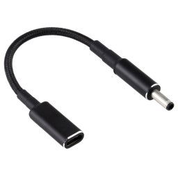 PD 100W 18,5-20V 4,5 x 0,6 mm vers adaptateur USB-C / Type-C Câble tresse en nylon pour Dell