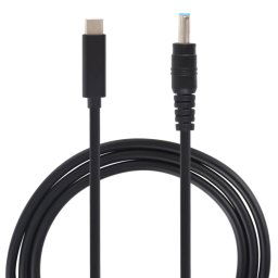 Câble de charge d'alimentation USB-C / Type-C vers 4,5 x 3,0 mm, longueur du câble: environ 1,5 m (noir)
