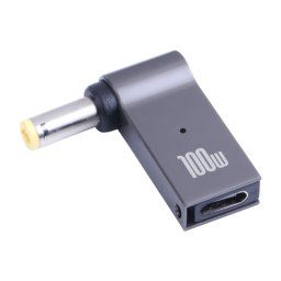 100W USB-C / TYPE-C femelle à DC 5,5 x 2,5 mm Adaptateur de chargement d'ordinateur pour Lenovo
