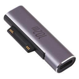 Adaptateur de chargement féminin USB-C / C / C / C / C pour Microsoft Surface Pro 3/4 / 5/6 / 7 / Surface Go