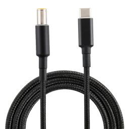 PD 100W 7,9 x 5,0 mm mâle vers USB-C / Type-C câble de charge d'alimentation en nylon mâle, longueur du câble: 1,7 m