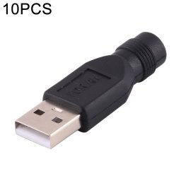 10 PCS 4.0 x 1.7mm Femelle vers USB 2.0 Mâle Connecteur d'alimentation CC