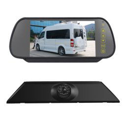 PZ474 voiture étanche 170 degrés caméra de vue de feu de freinage + moniteur de vue arrière 7 pouces pour Iveco Daily 4 Gen