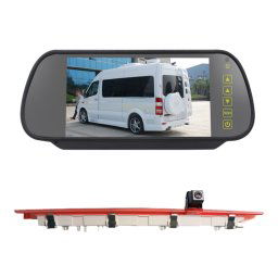PZ468 voiture étanche 170 degrés caméra de vue de feu de freinage + moniteur de vue arrière 7 pouces pour mercedes-benz Vito 2016