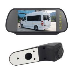 PZ475 voiture étanche 170 degrés caméra de vue de feu de freinage + moniteur de vue arrière 7 pouces pour Volkswagen Crafter
