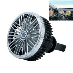 Ventilateur de ventilation de voiture Interface USB multifonction Mini lampe LED Ventilateur de voiture (noir)